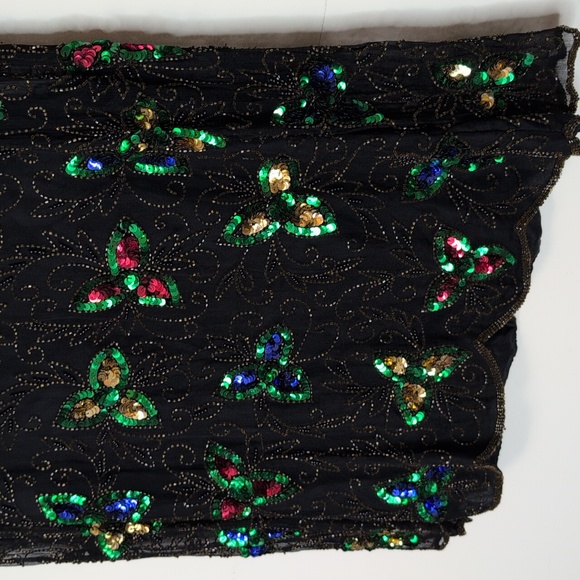 Stenay Women's Vintage Silk Beaded Blouse Size Medium - Picture 3 of 14